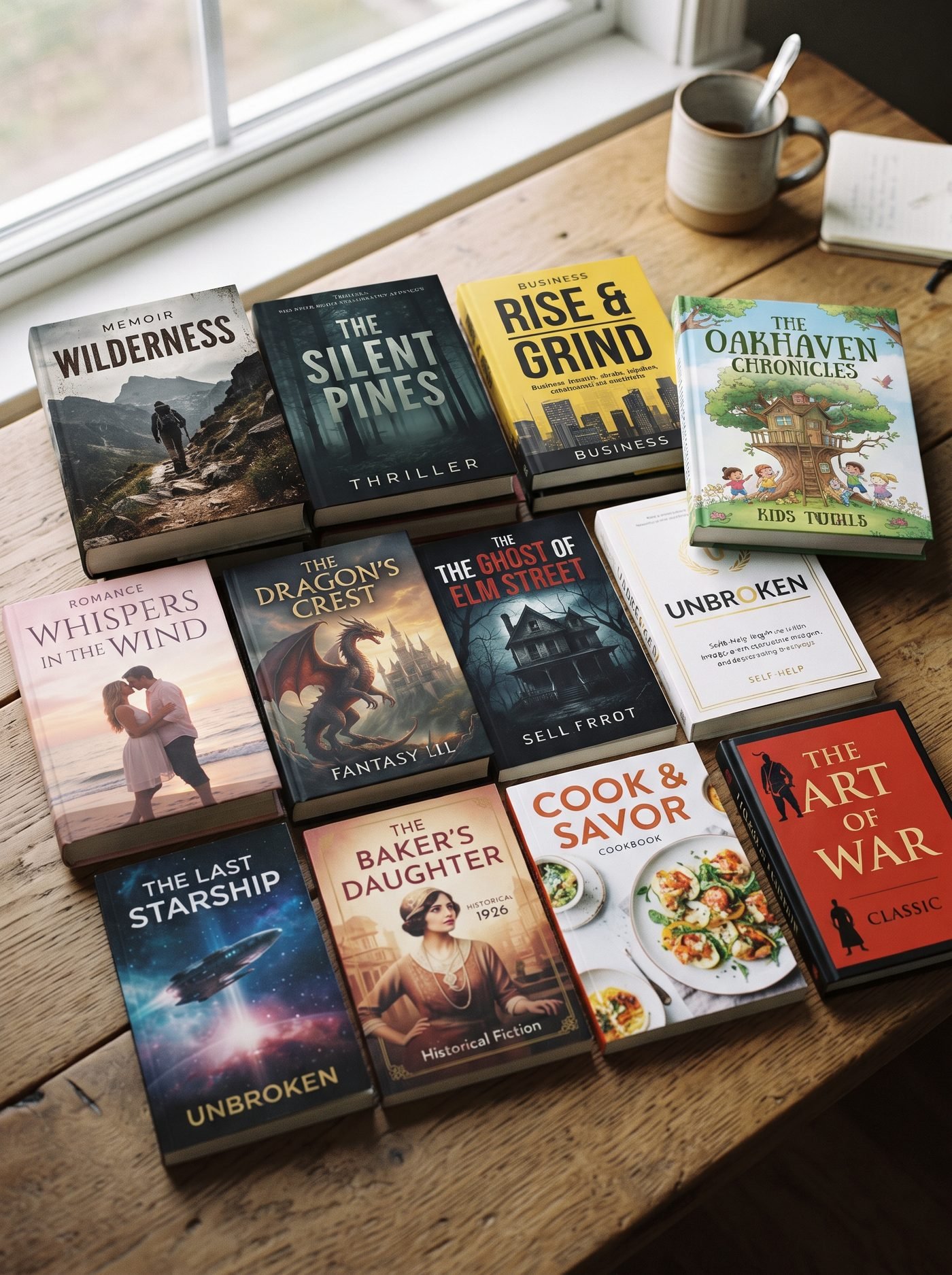 Book covers designed by Atlas Publishers