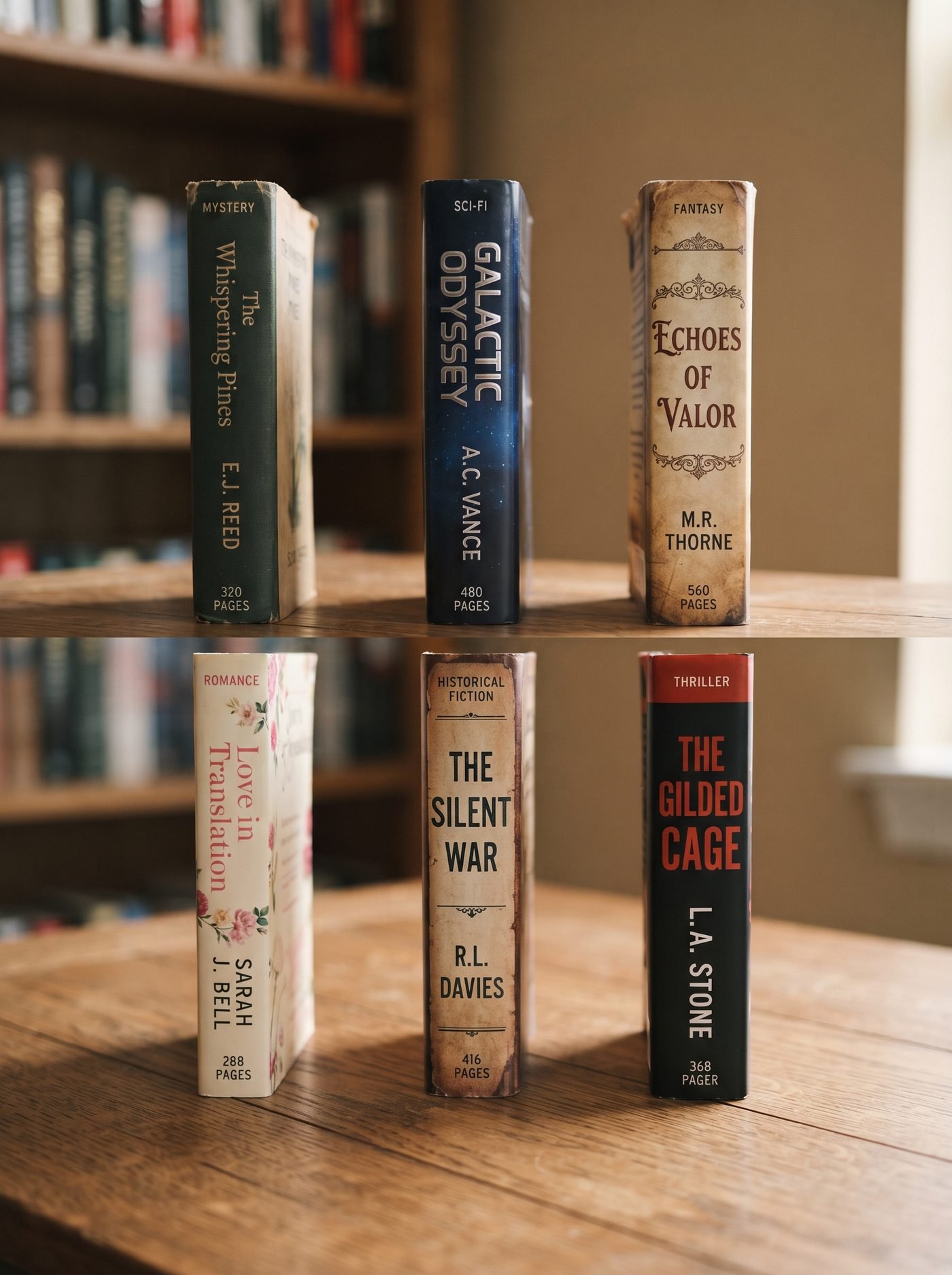 Standing book mockup